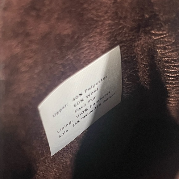 Toms Red Plaid Ankle Boots with Faux Fur - Picture 6 of 13